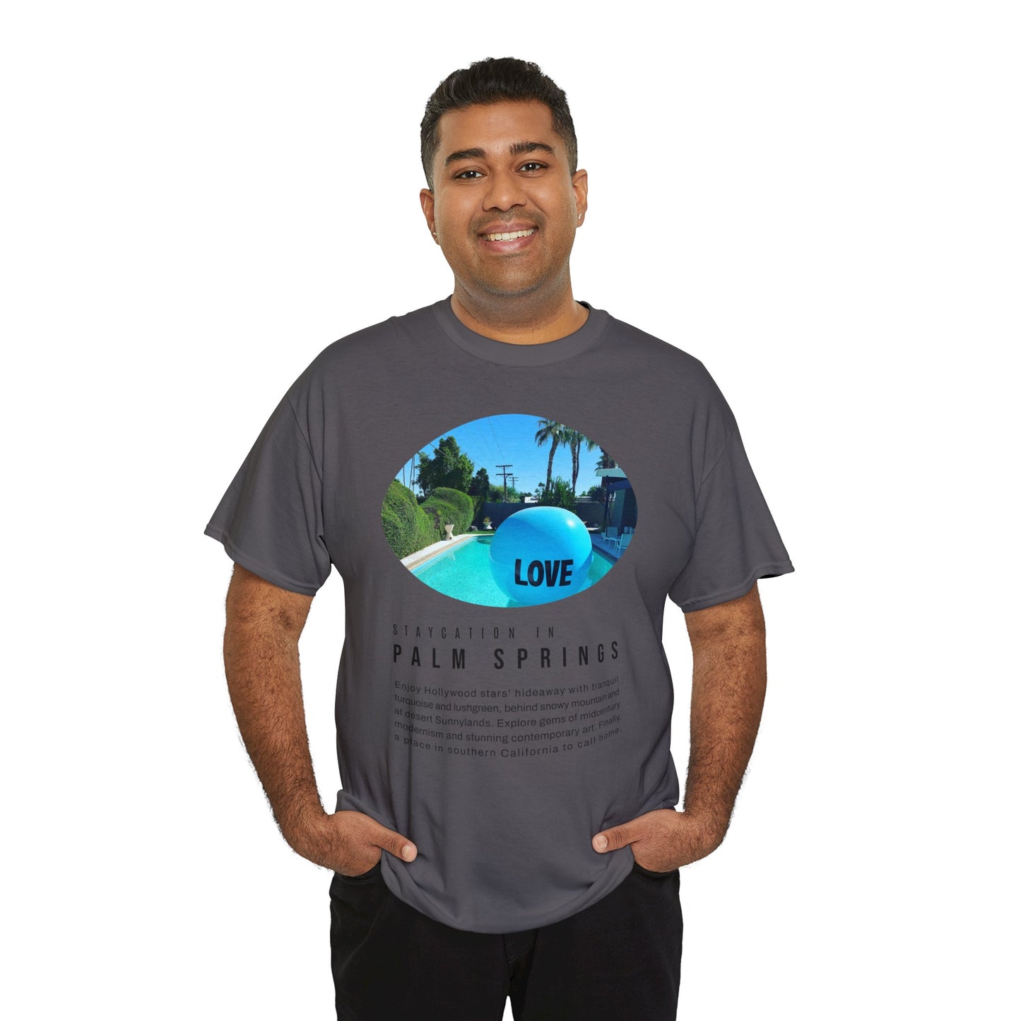 Staycation in Palm Springs Premium Unisex Lifestyle Tee by ViralDestinations
