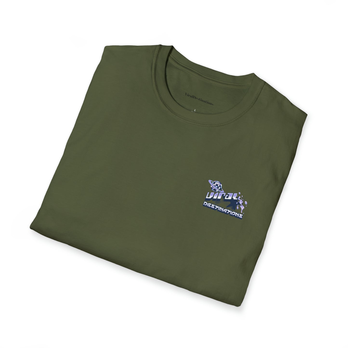 Respect Earth Y2K Style Trending logo back print Unisex Soft T-Shirt by ViralDestinations