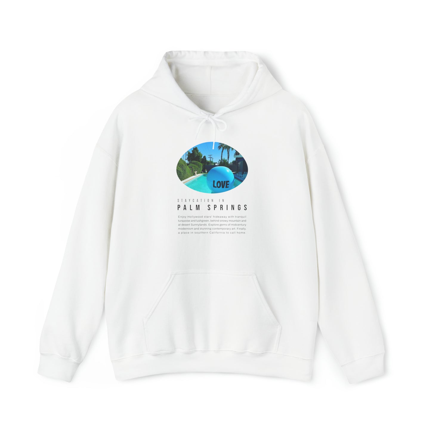 Staycation in Palm Springs Premium Unisex Lifestyle Hoodie by ViralDestinations