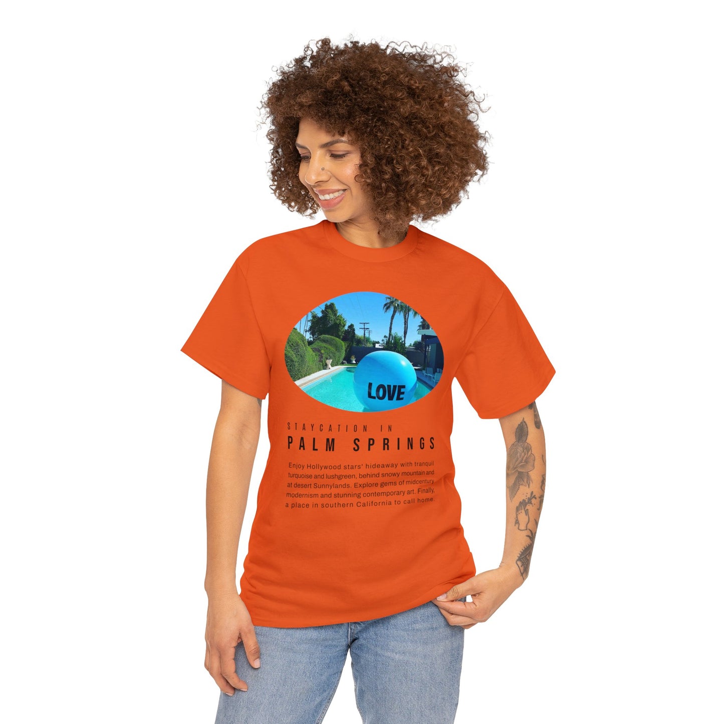 Staycation in Palm Springs Premium Unisex Lifestyle Tee by ViralDestinations