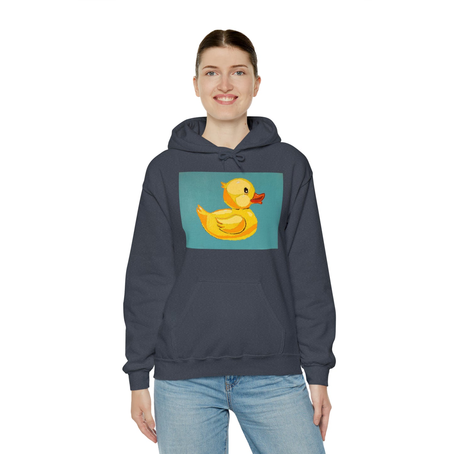 The Pop Duck Premium Lifestyle Hoodie ¬ Pop Art On The Go ¬ matching adult and kids T-shirts