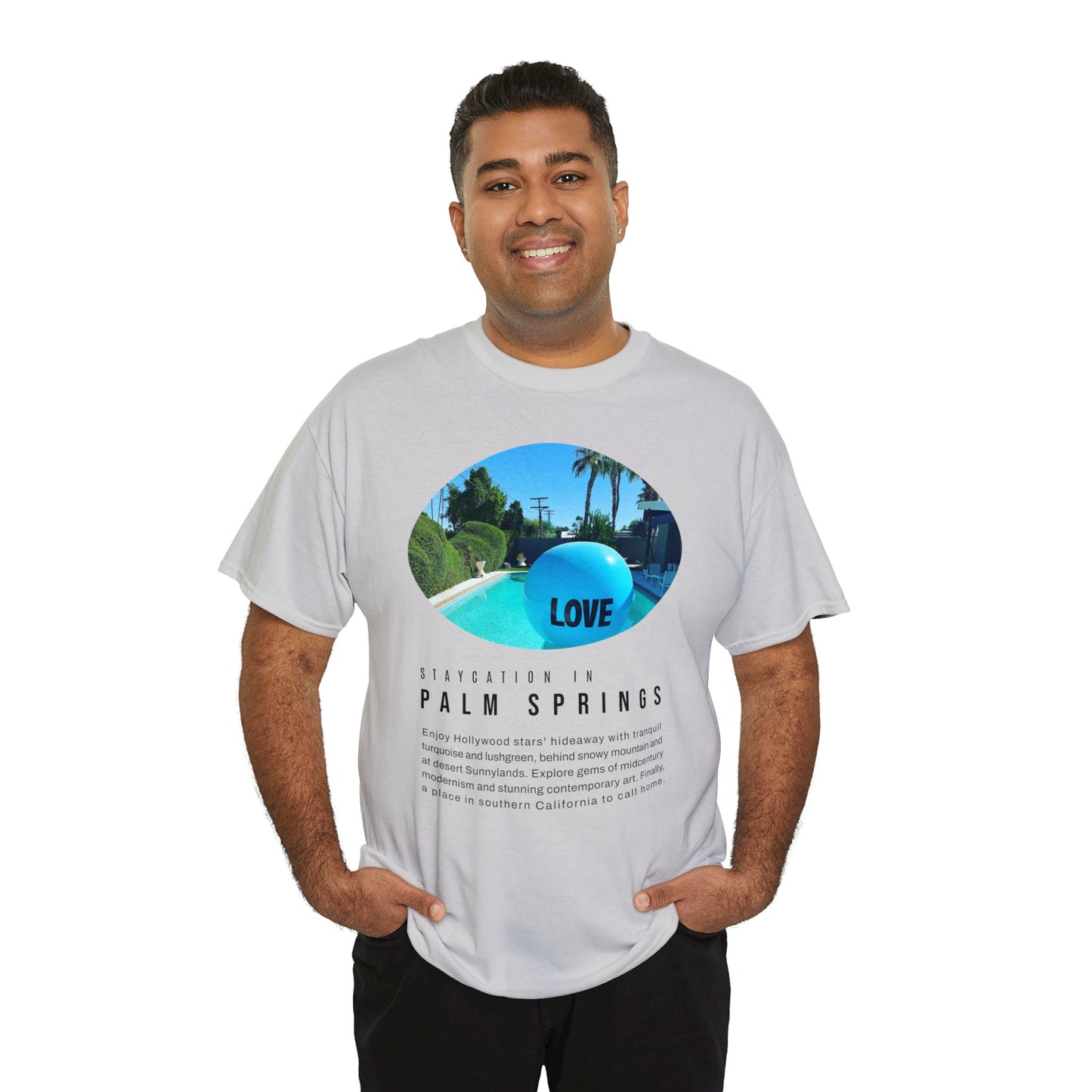 Staycation in Palm Springs Premium Unisex Lifestyle Tee by ViralDestinations