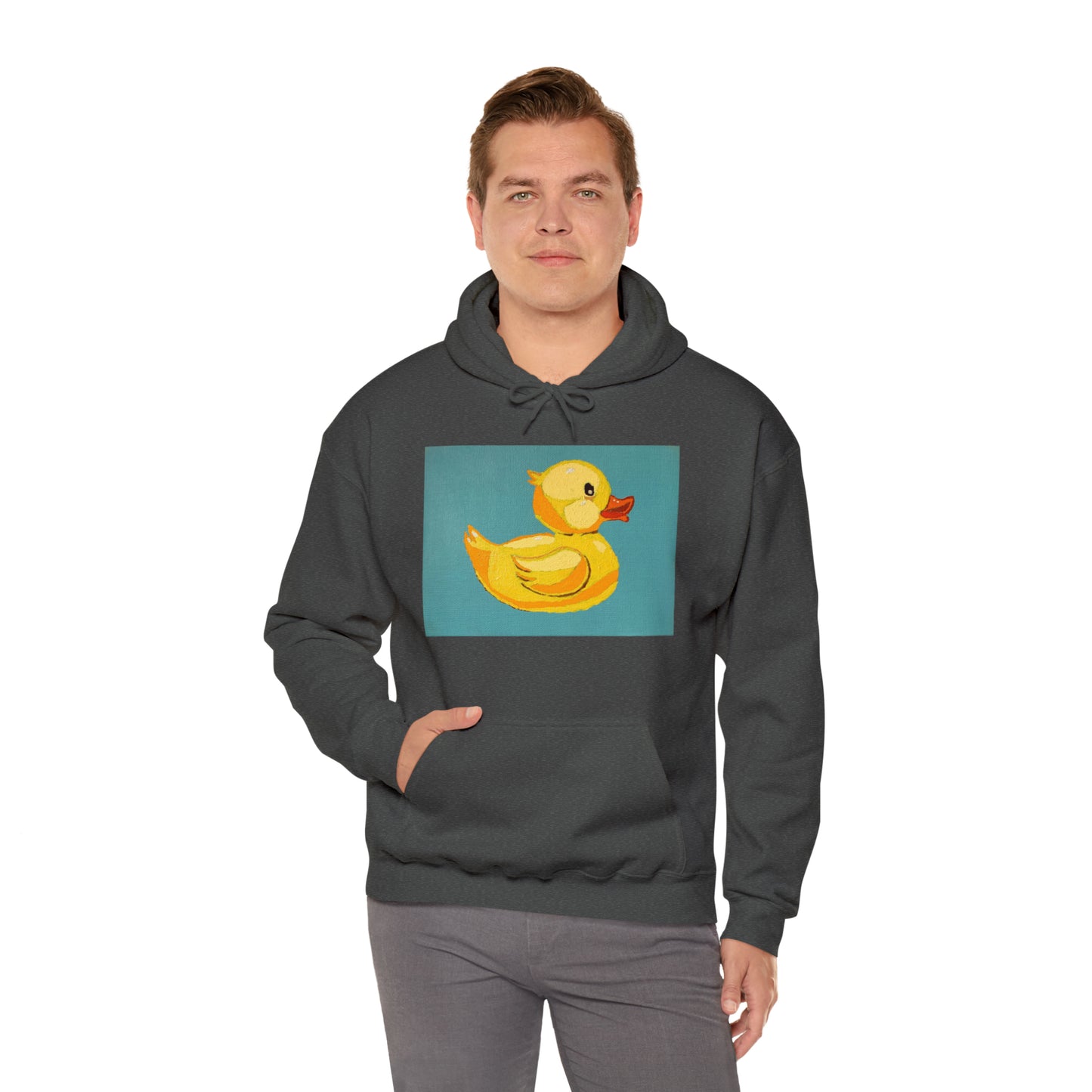 The Pop Duck Premium Lifestyle Hoodie ¬ Pop Art On The Go ¬ matching adult and kids T-shirts