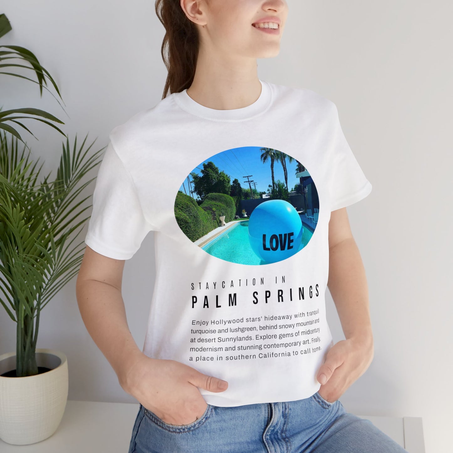 Staycation in Palm Springs Premium Lifestyle Tee by ViralDestinations