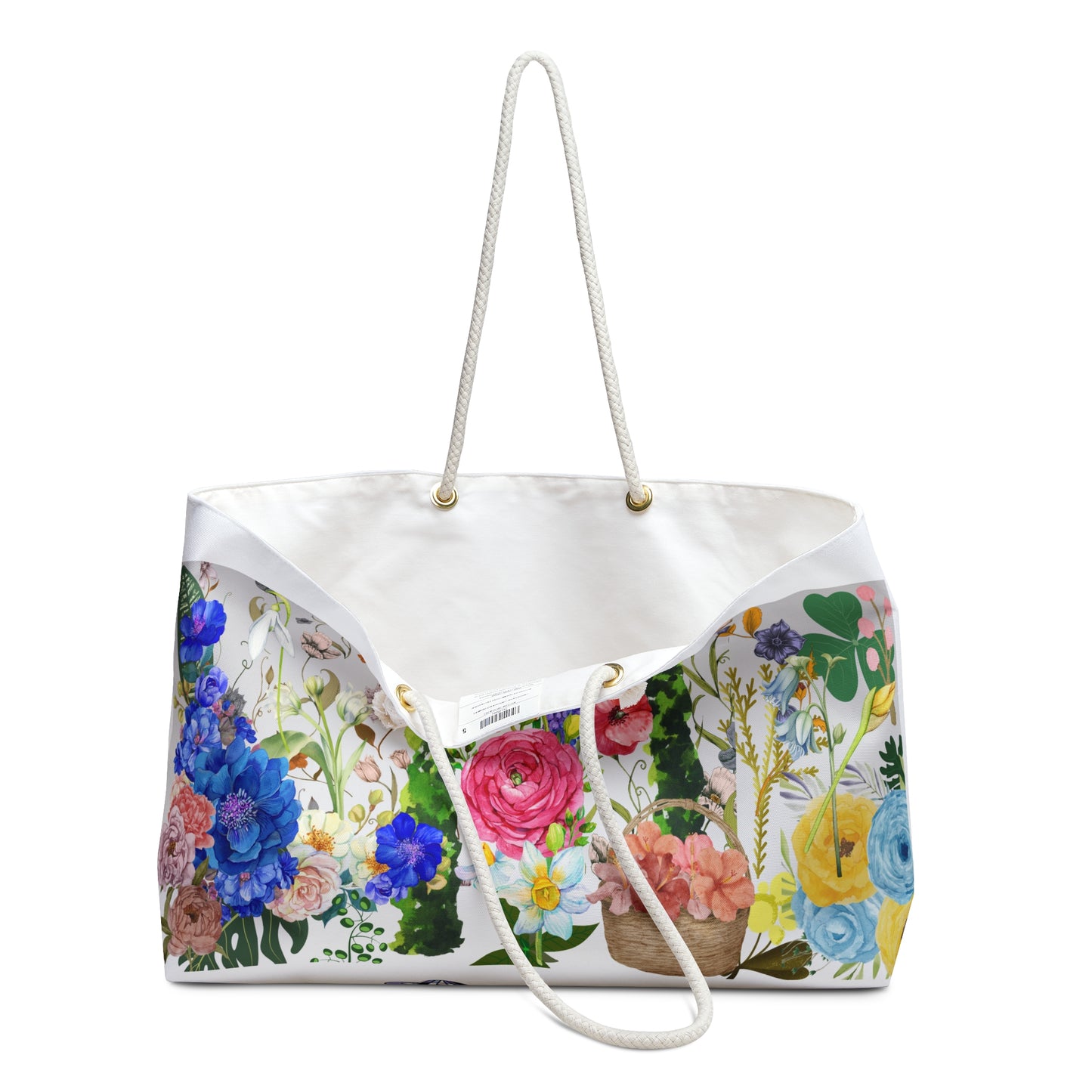 ViralDestinations™ Floral Garden Party Weekender Bag | Perfect for Travel and Beach Days - Botanical Aesthetics