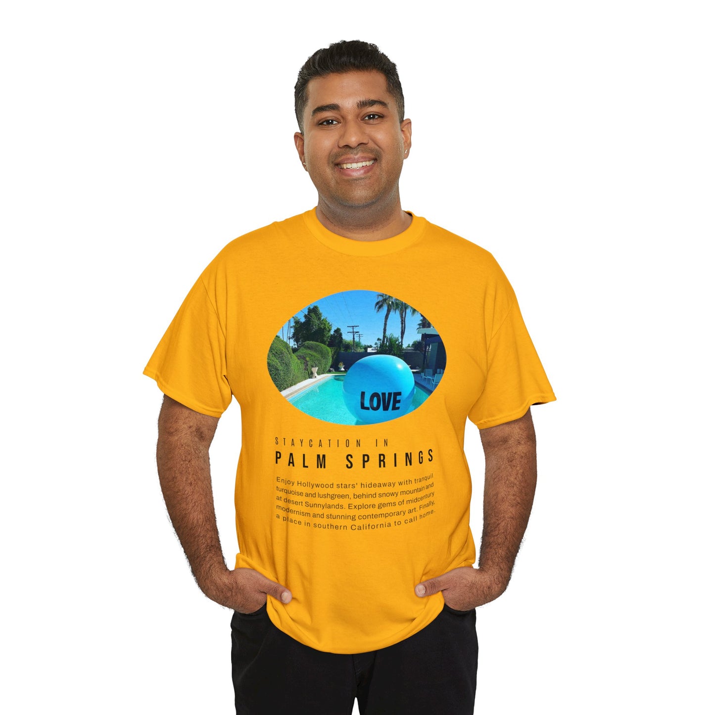 Staycation in Palm Springs Premium Unisex Lifestyle Tee by ViralDestinations