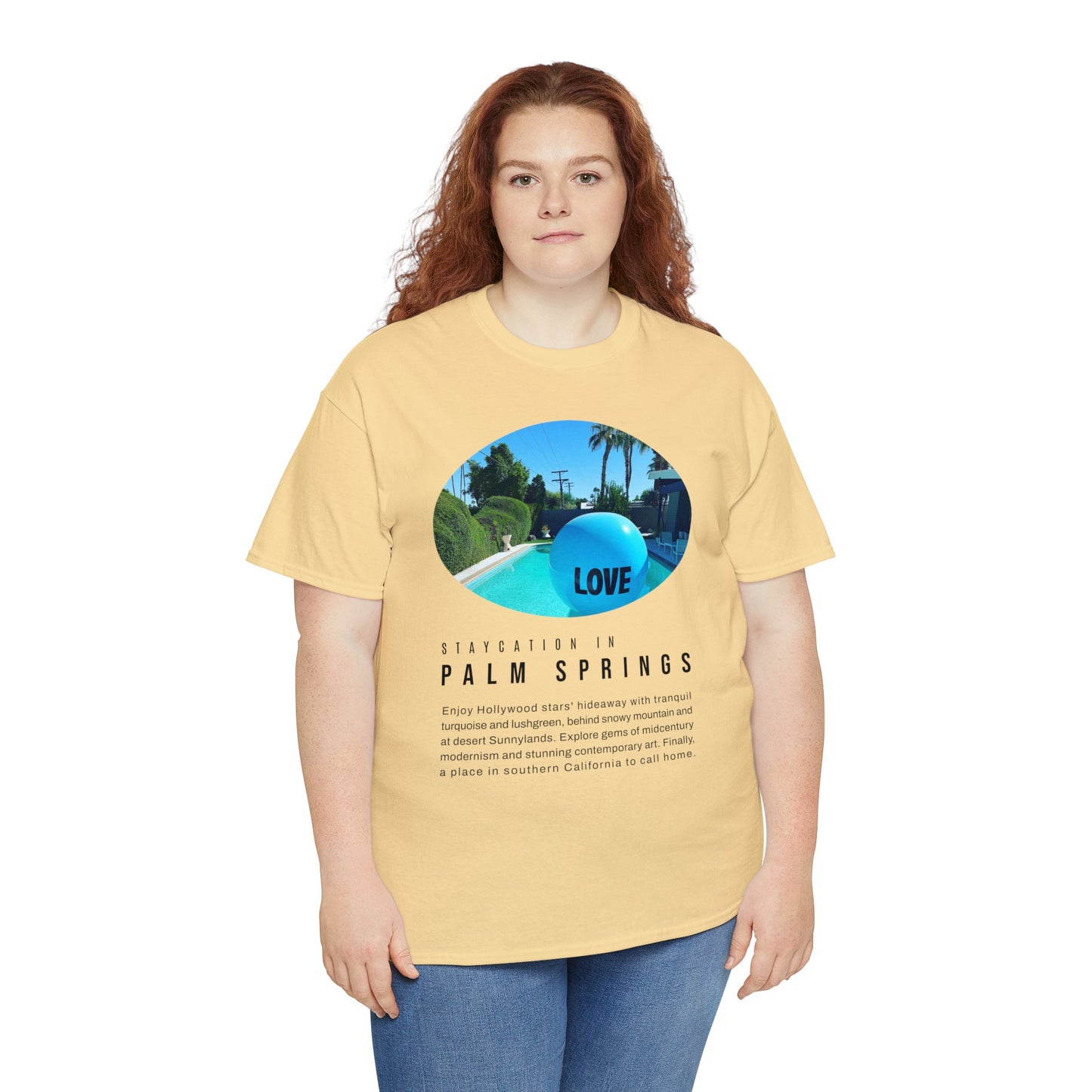 Staycation in Palm Springs Premium Unisex Lifestyle Tee by ViralDestinations