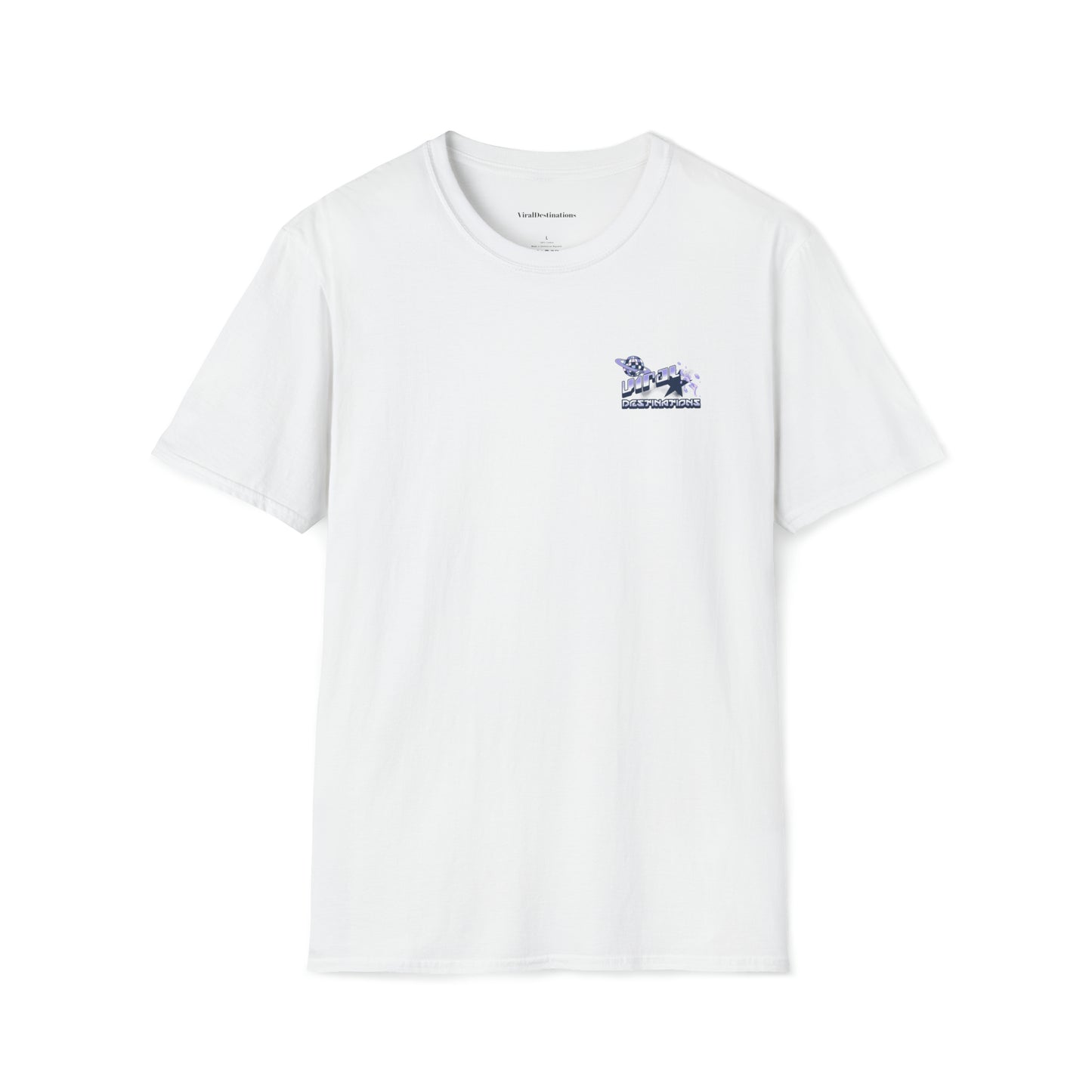 Respect Earth Y2K Style Trending logo back print Unisex Soft T-Shirt by ViralDestinations