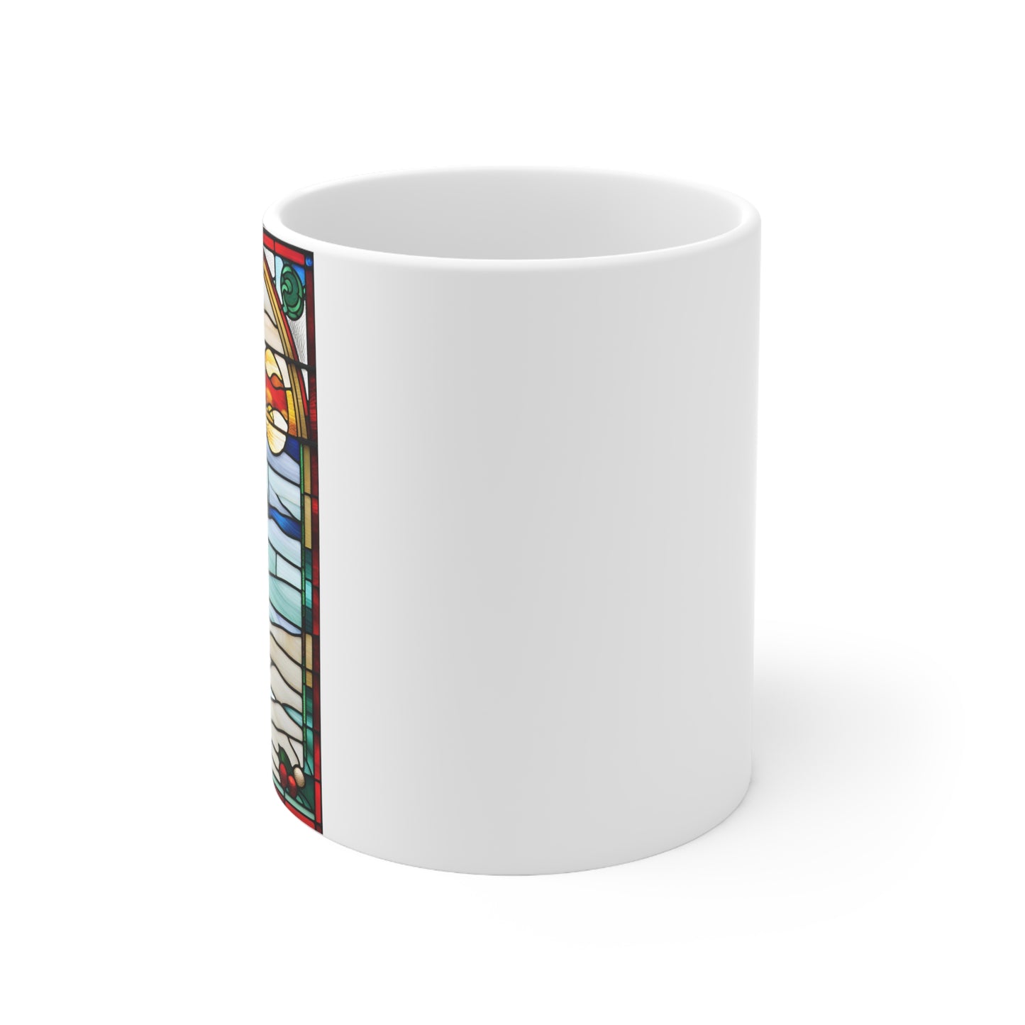 Christmas in Florida Tiffany's Studio Style Ceramic Mug by ViralDestinations - Collectible Art at your hands