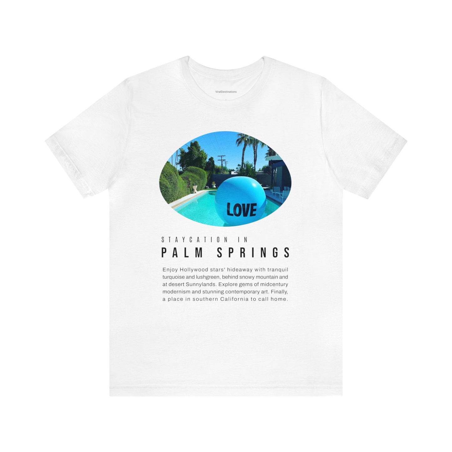 Staycation in Palm Springs Premium Lifestyle Tee by ViralDestinations