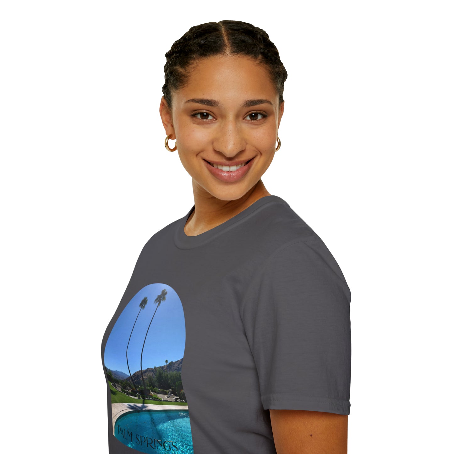 Palm Springs Modernism Lifestyle Unisex Soft T-Shirt by ViralDestinations