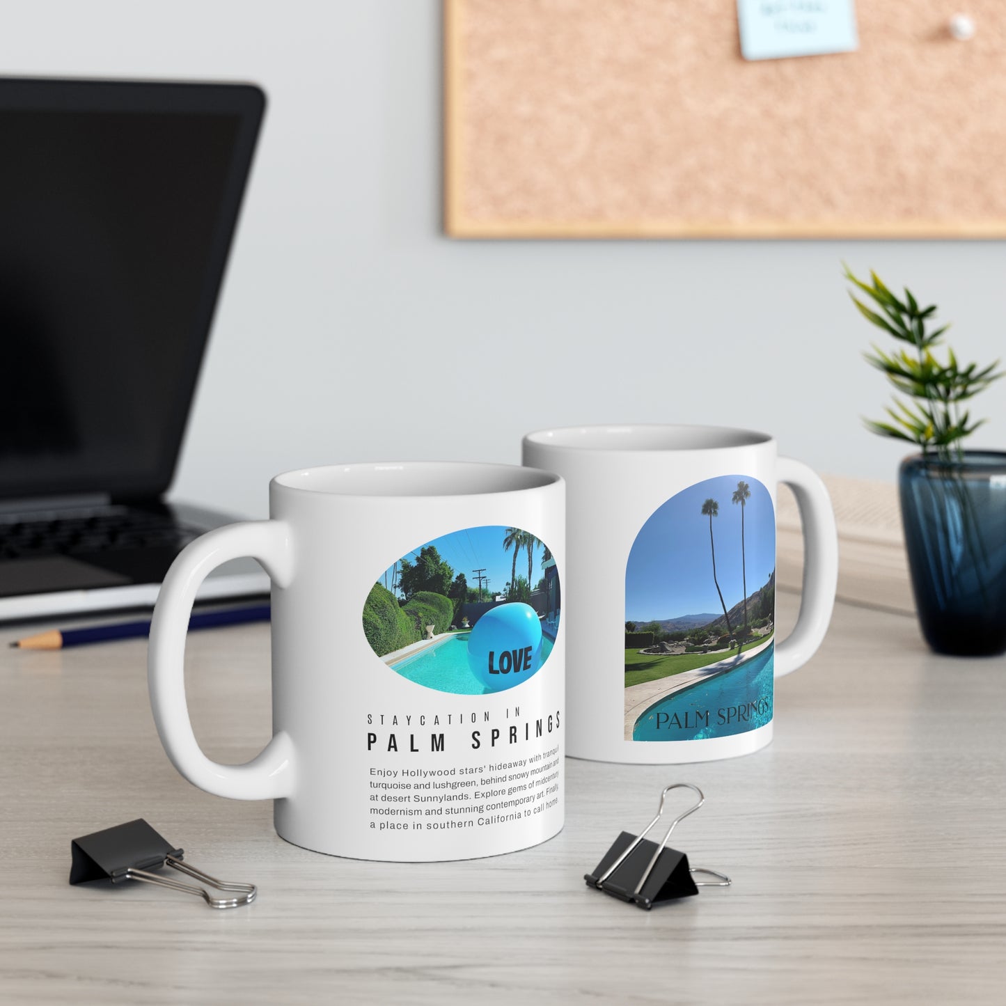 Staycation in Palm Springs Lifestyle Coffee Mug by ViralDestinations
