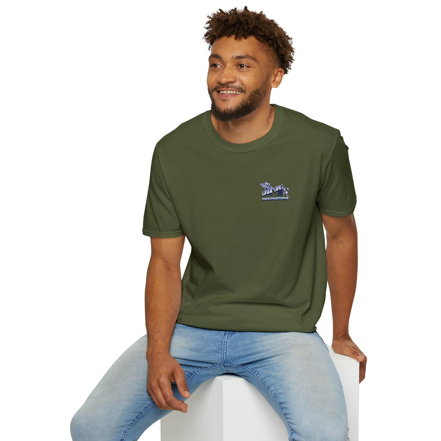 Respect Earth Y2K Style Trending logo back print Unisex Soft T-Shirt by ViralDestinations