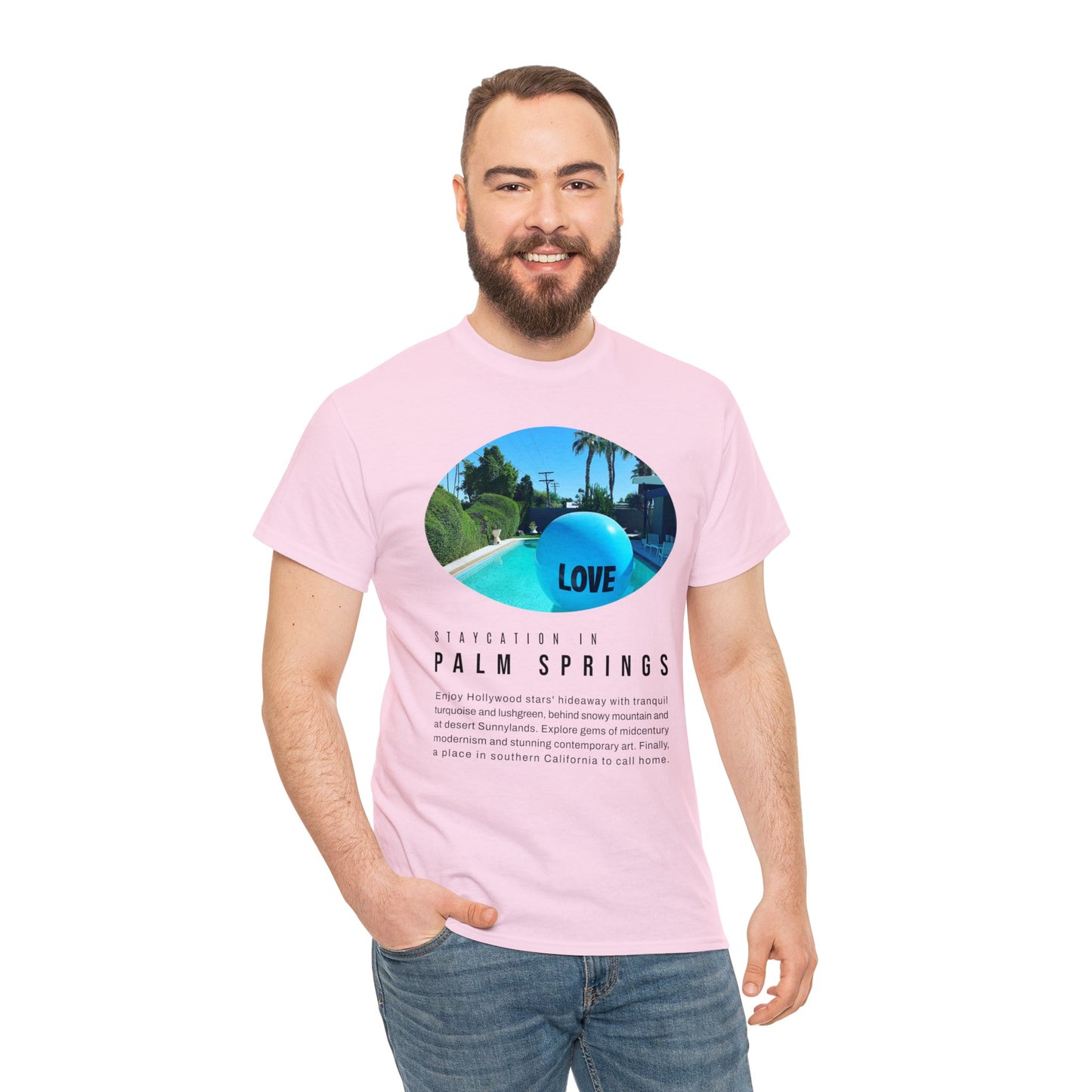 Staycation in Palm Springs Premium Unisex Lifestyle Tee by ViralDestinations