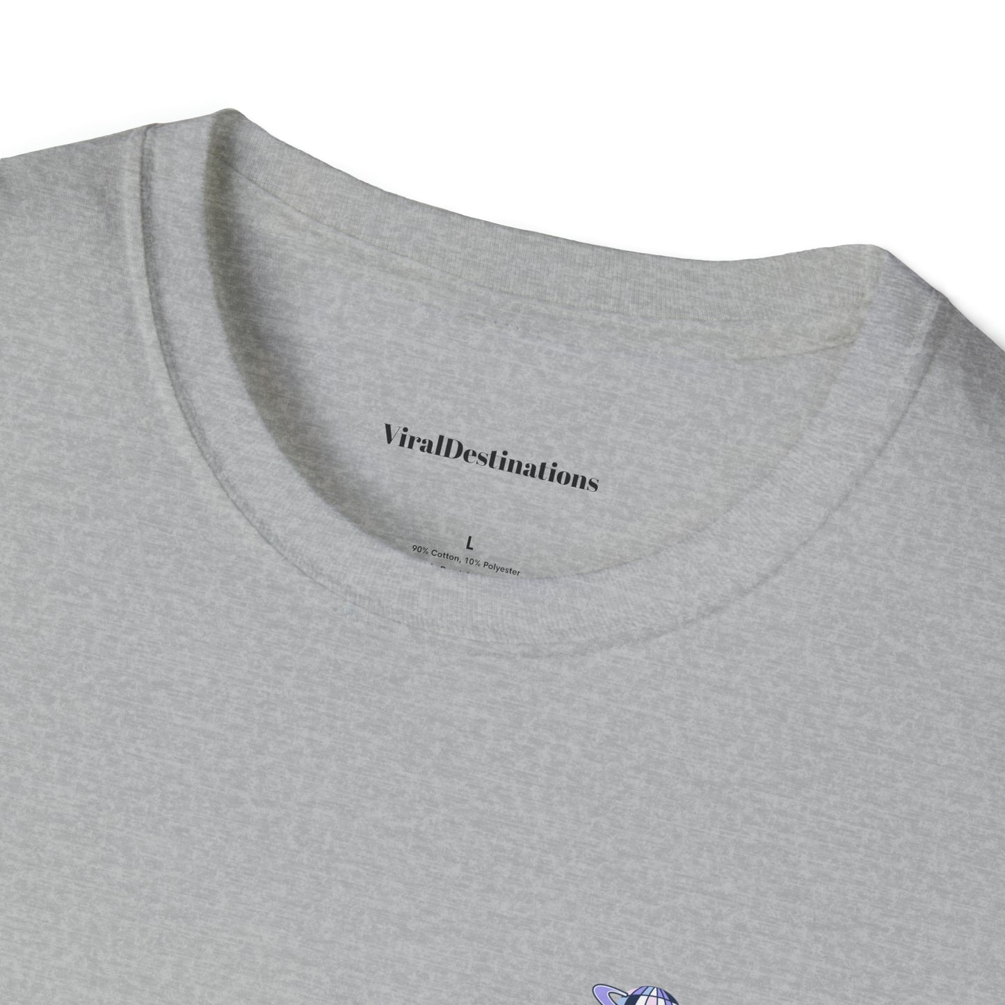 Respect Earth Y2K Style Trending logo back print Unisex Soft T-Shirt by ViralDestinations