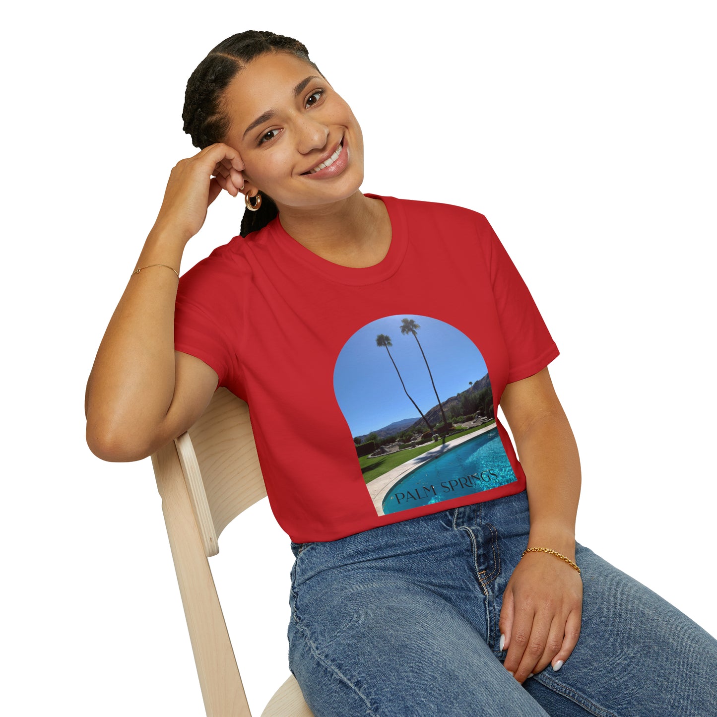 Palm Springs Modernism Lifestyle Unisex Soft T-Shirt by ViralDestinations