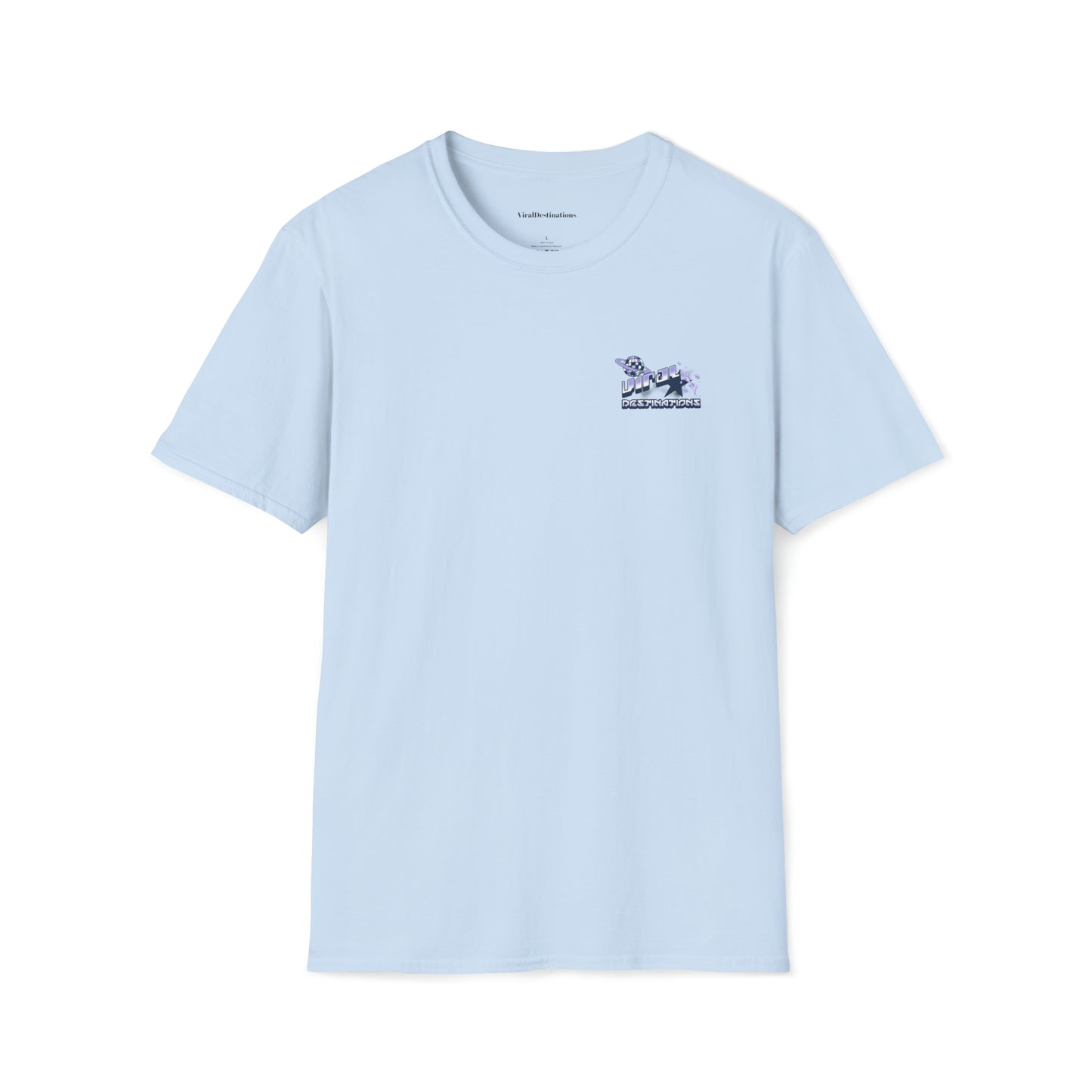 Respect Earth Y2K Style Trending logo back print Unisex Soft T-Shirt by ViralDestinations