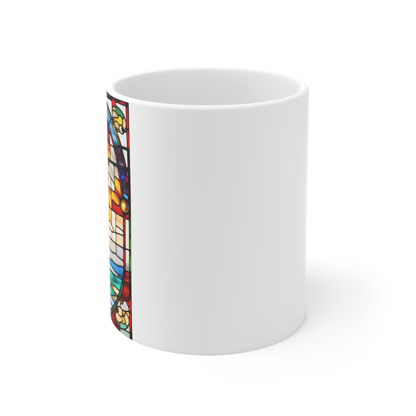 Christmas in Florida Tiffany's Studio Style Ceramic Mug by ViralDestinations - Collectible Art at your hands