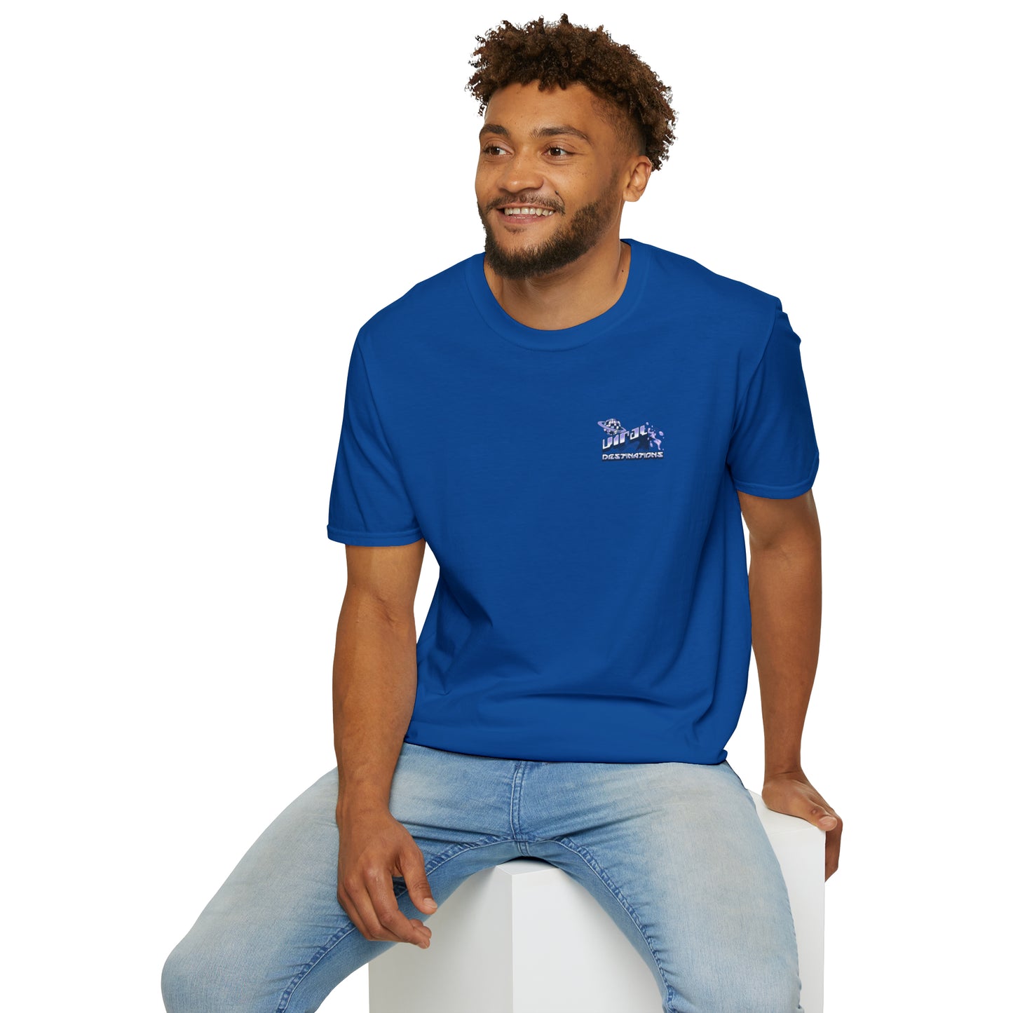 Miami Art Week Streetwear Style logo back print Unisex Soft T-Shirt by ViralDestinations