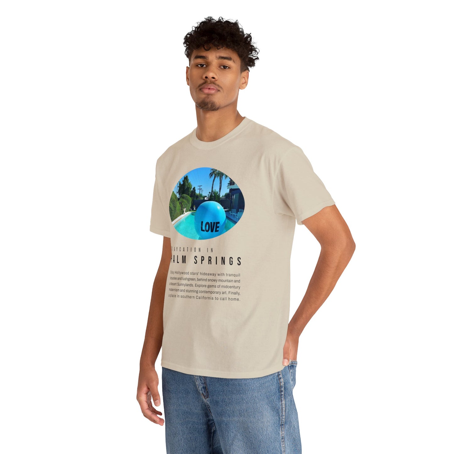 Staycation in Palm Springs Premium Unisex Lifestyle Tee by ViralDestinations