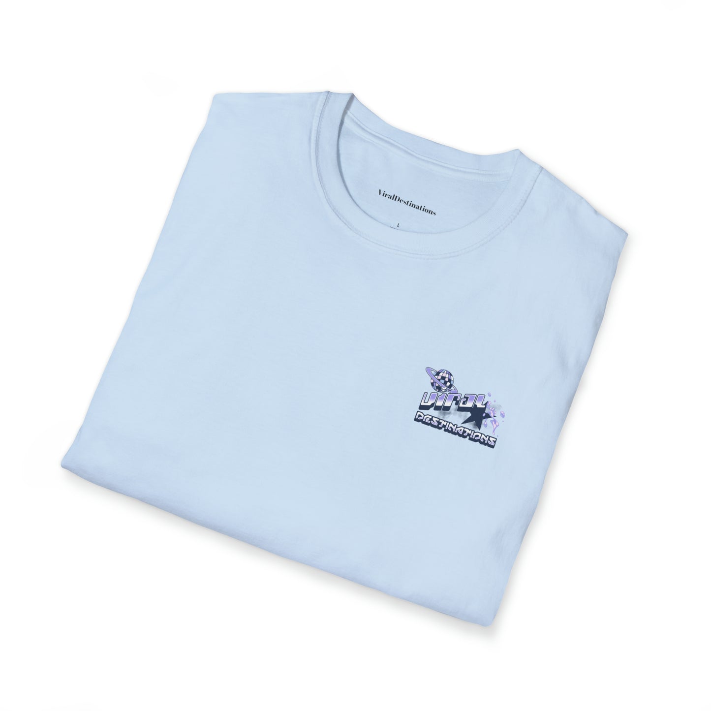 Respect Earth Y2K Style Trending logo back print Unisex Soft T-Shirt by ViralDestinations