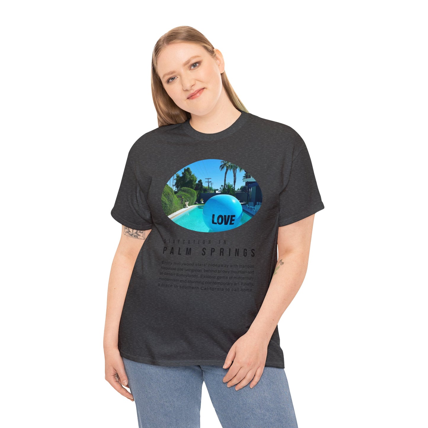 Staycation in Palm Springs Premium Unisex Lifestyle Tee by ViralDestinations