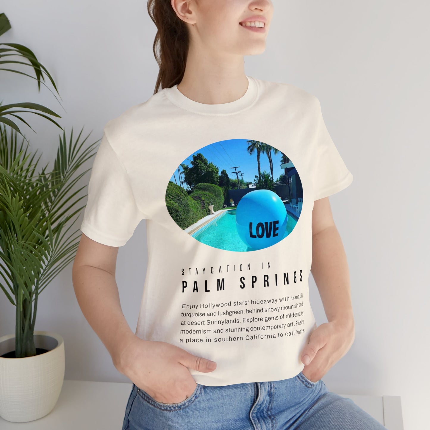 Staycation in Palm Springs Premium Lifestyle Tee by ViralDestinations