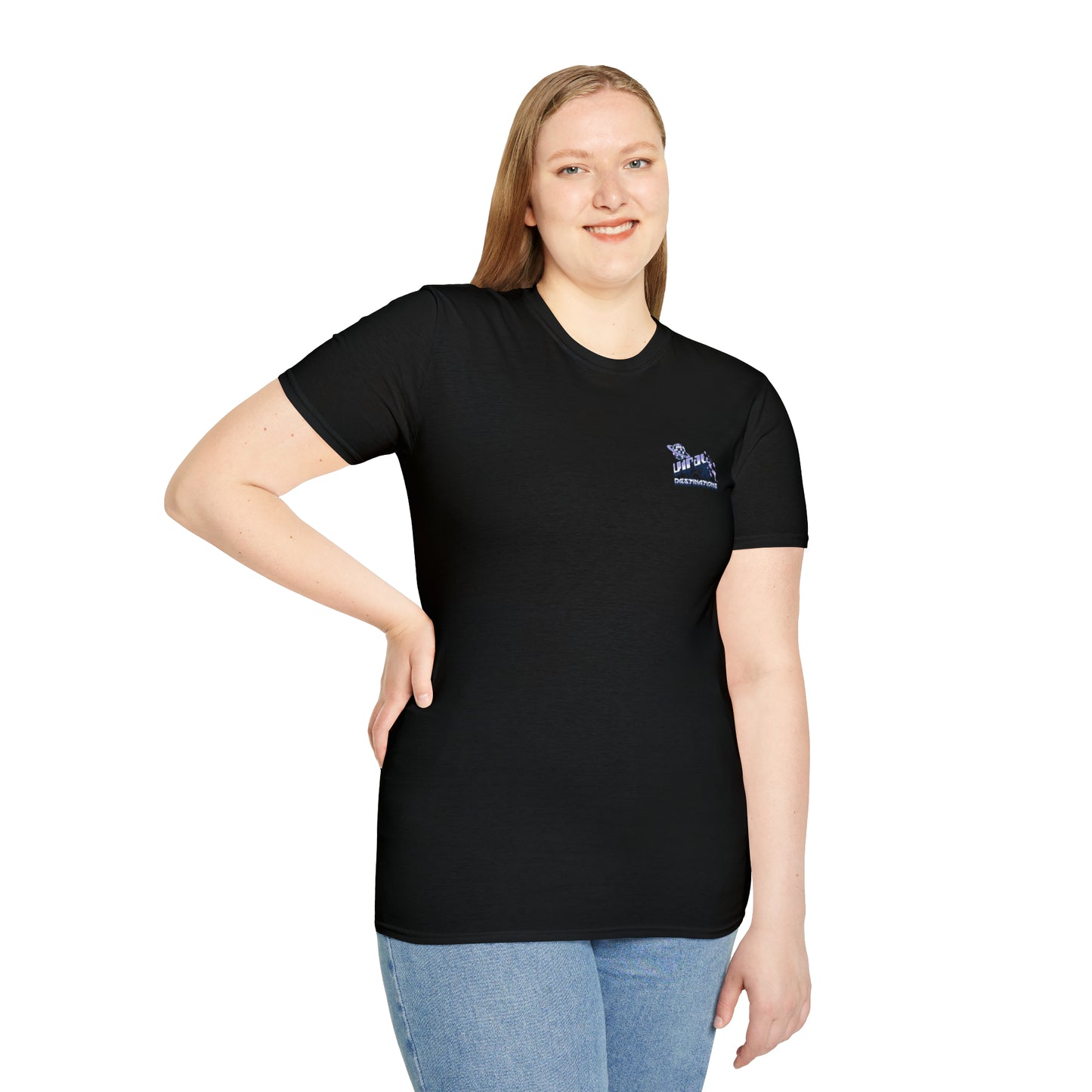 Respect Earth Y2K Style Trending logo back print Unisex Soft T-Shirt by ViralDestinations