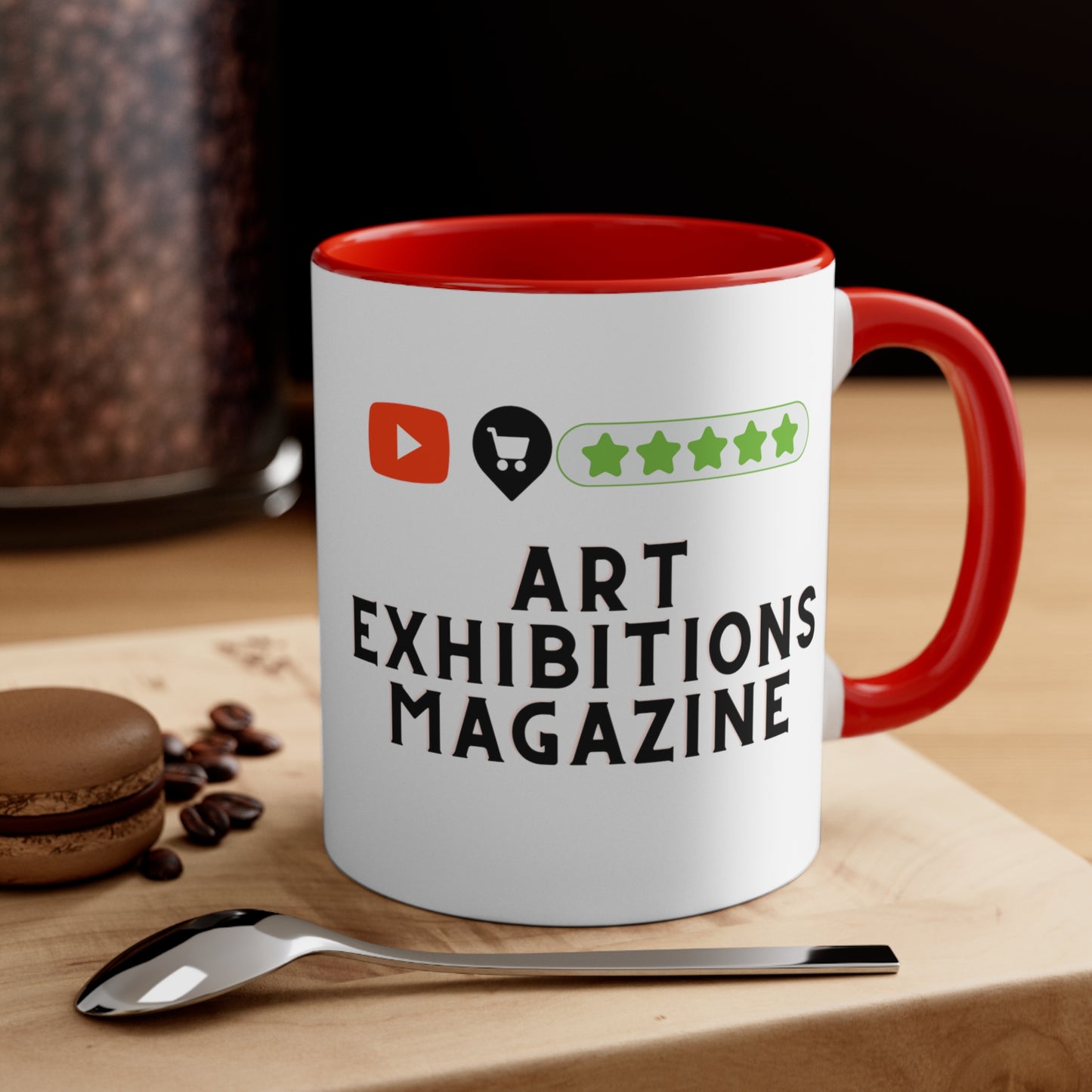 Art Exhibitions Magazine Gift Shop trending Lifestyle Pop Colored Accent Coffee Mug - multi colors