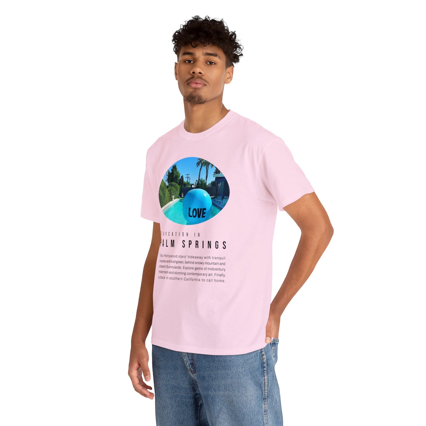 Staycation in Palm Springs Premium Unisex Lifestyle Tee by ViralDestinations