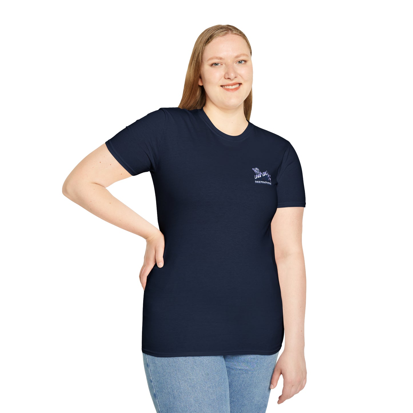 Respect Earth Y2K Style Trending logo back print Unisex Soft T-Shirt by ViralDestinations