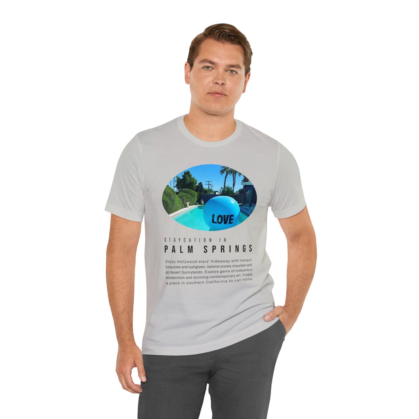 Staycation in Palm Springs Premium Lifestyle Tee by ViralDestinations