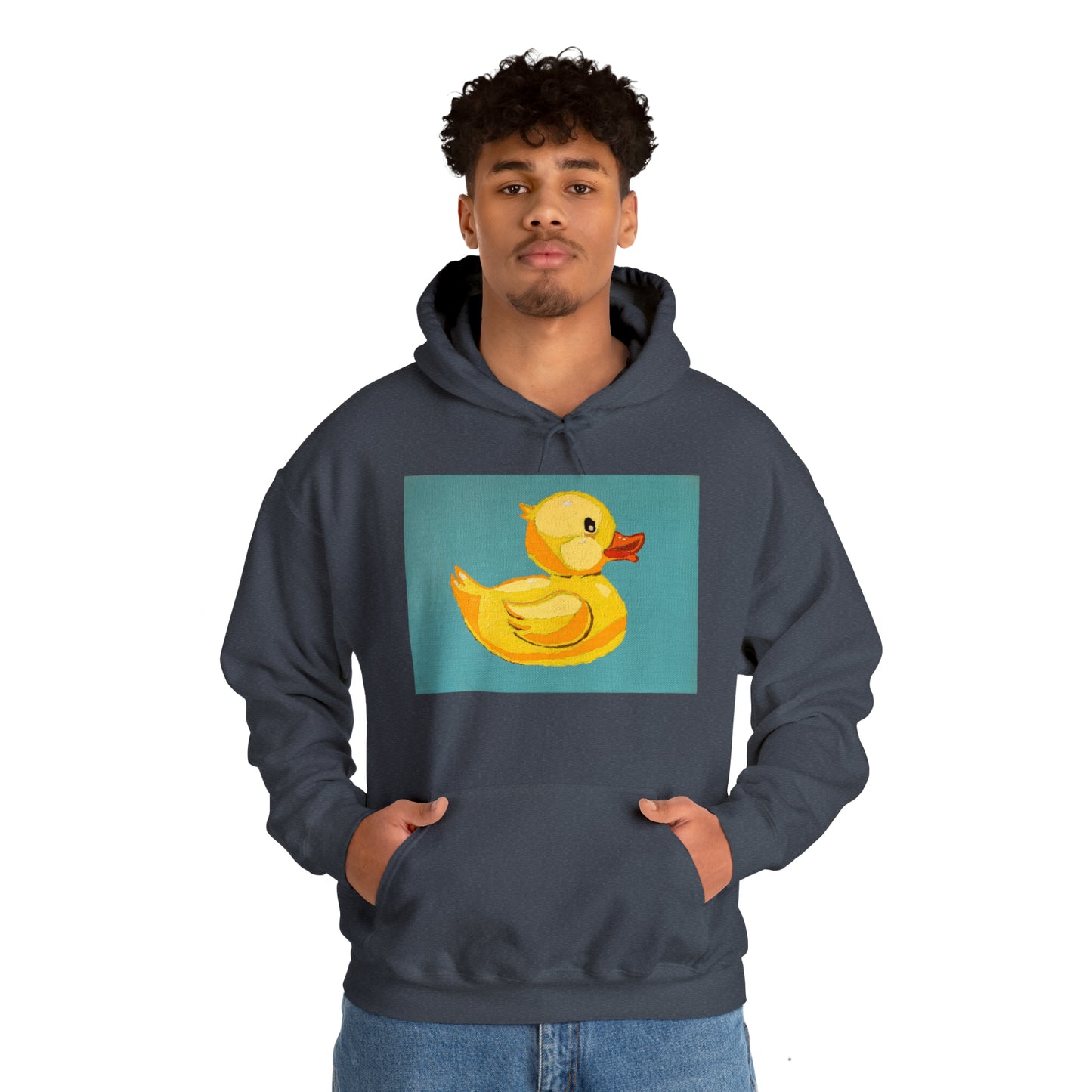 The Pop Duck Premium Lifestyle Hoodie ¬ Pop Art On The Go ¬ matching adult and kids T-shirts