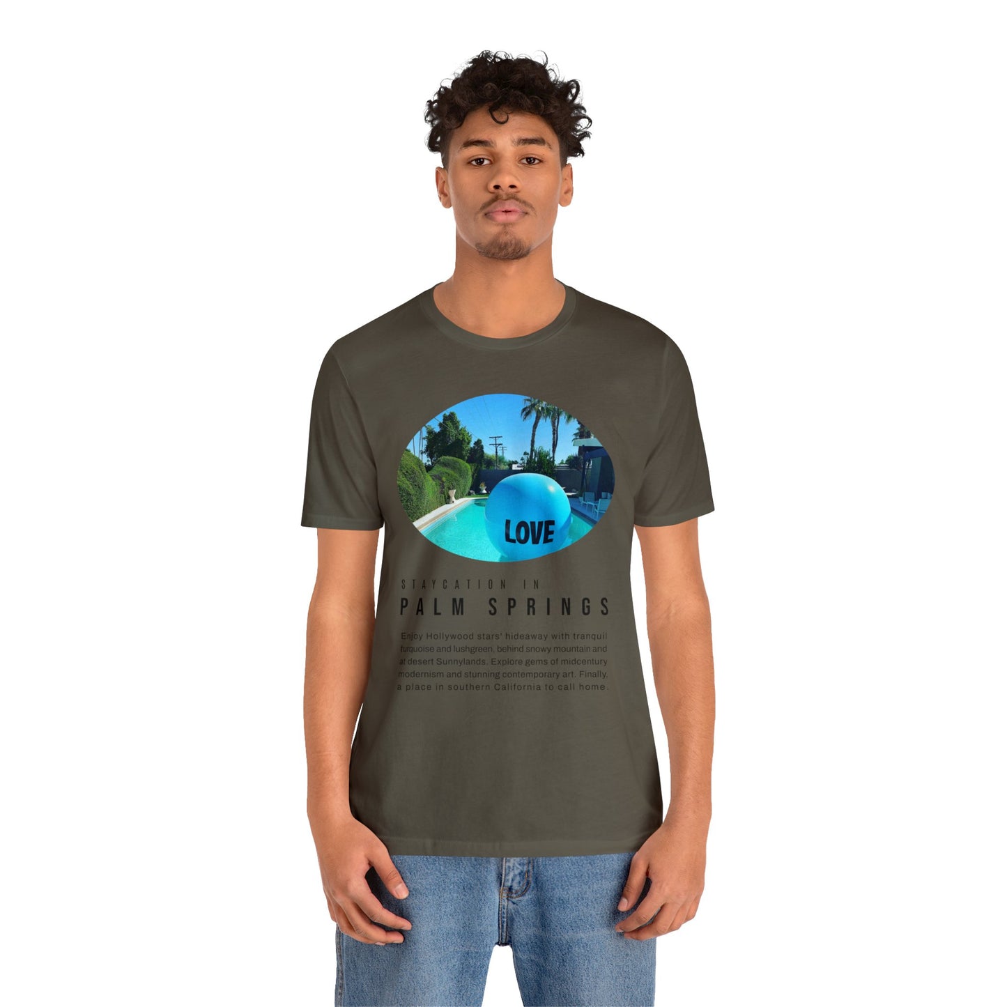 Staycation in Palm Springs Premium Lifestyle Tee by ViralDestinations