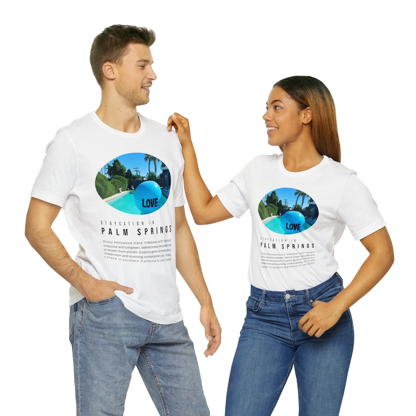Staycation in Palm Springs Premium Lifestyle Tee by ViralDestinations