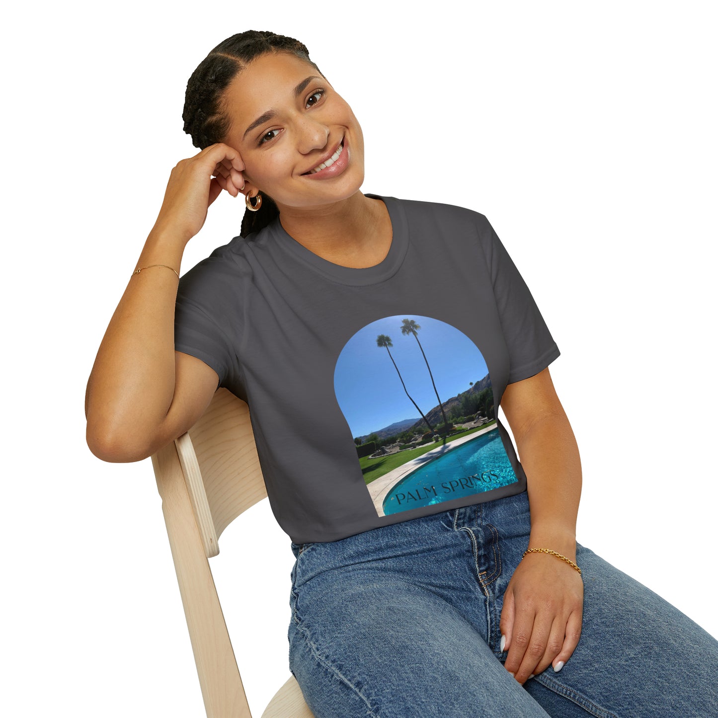 Palm Springs Modernism Lifestyle Unisex Soft T-Shirt by ViralDestinations
