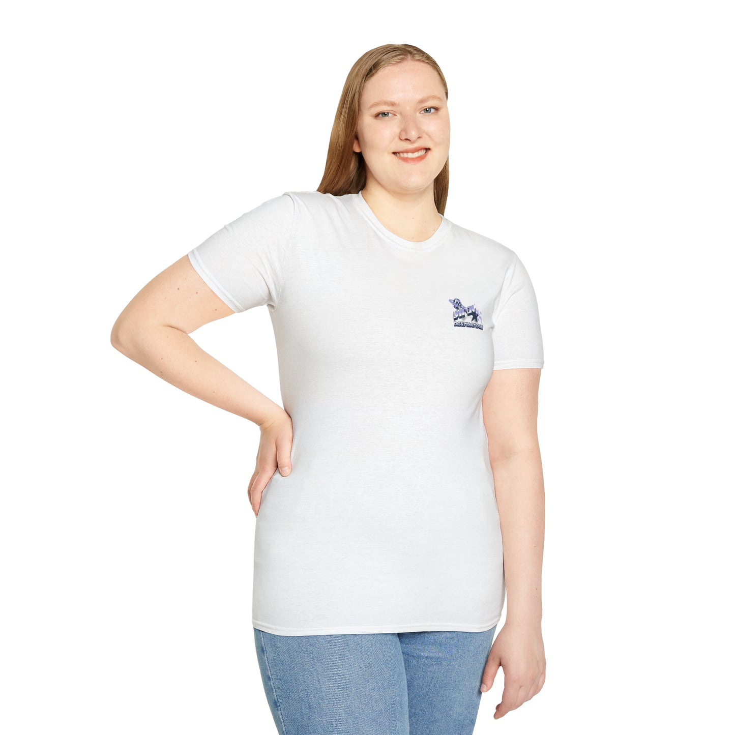 Respect Earth Y2K Style Trending logo back print Unisex Soft T-Shirt by ViralDestinations