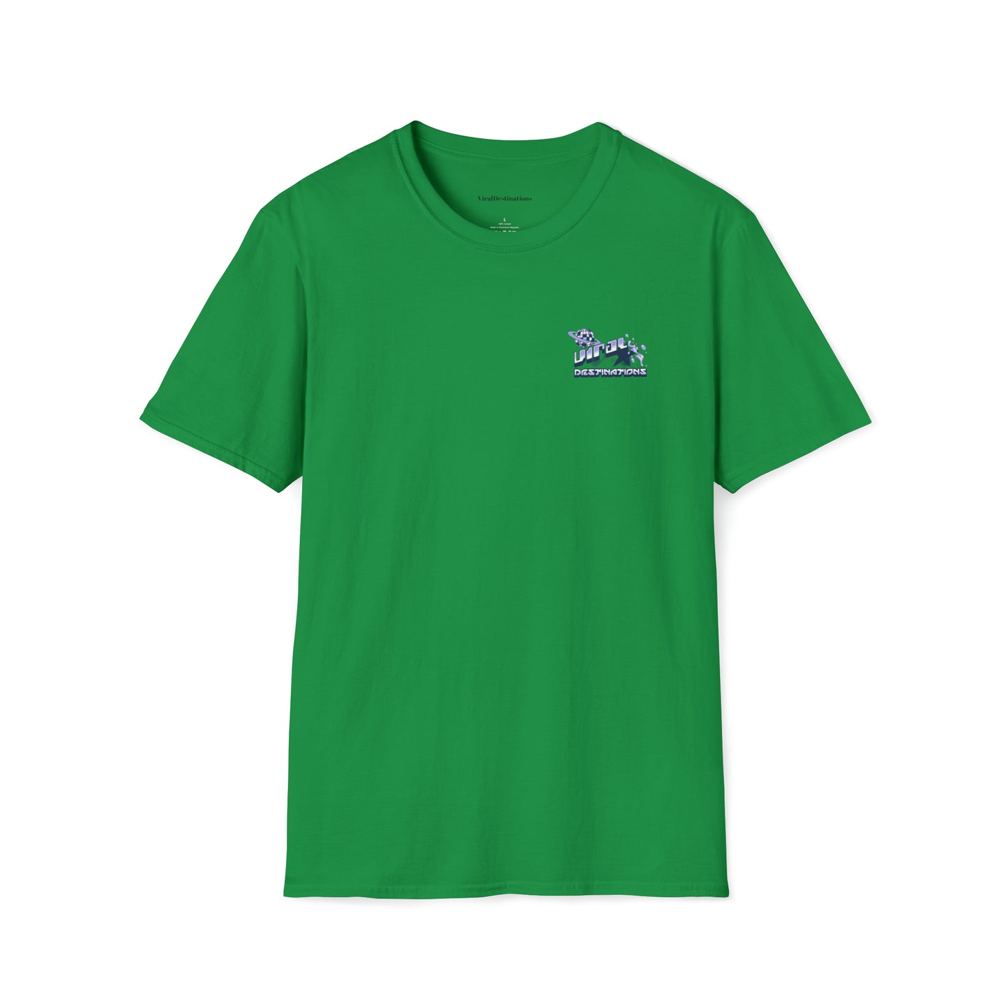 Respect Earth Y2K Style Trending logo back print Unisex Soft T-Shirt by ViralDestinations