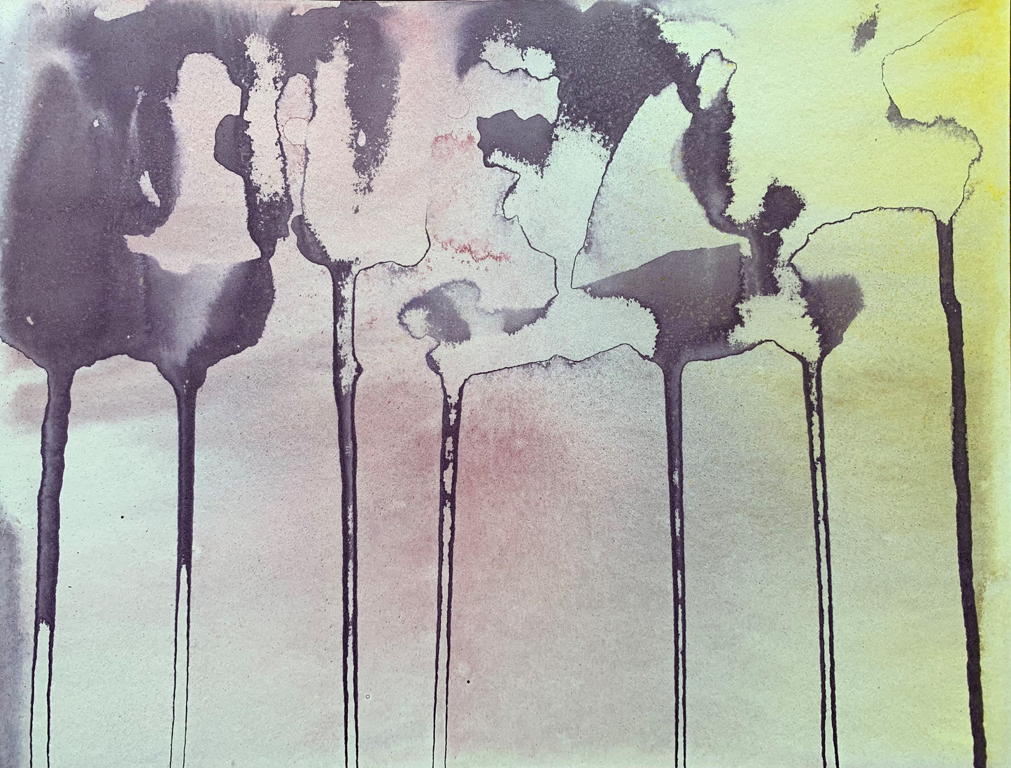10"*8" Fine Art Print mounted on board in clear bag - vibrant watercolor abstract landscapes