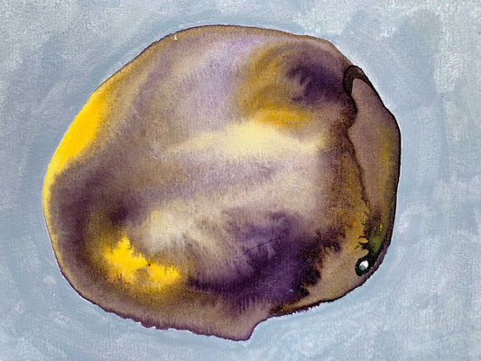 10"*8" Fine Art Print mounted on board in clear bag - vibrant watercolor abstract landscapes