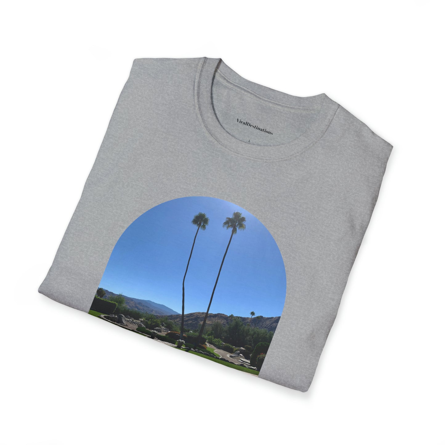 Palm Springs Modernism Lifestyle Unisex Soft T-Shirt by ViralDestinations