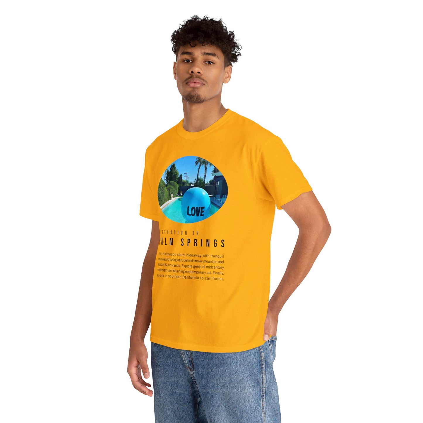 Staycation in Palm Springs Premium Unisex Lifestyle Tee by ViralDestinations