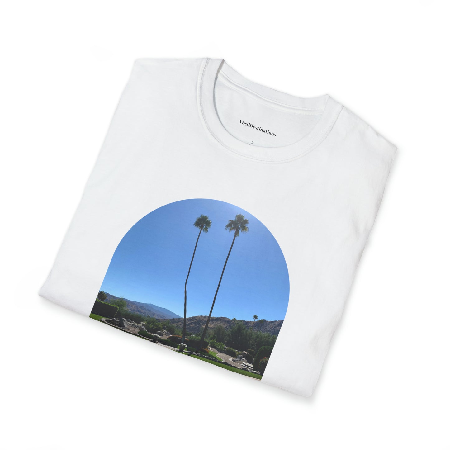 Palm Springs Modernism Lifestyle Unisex Soft T-Shirt by ViralDestinations