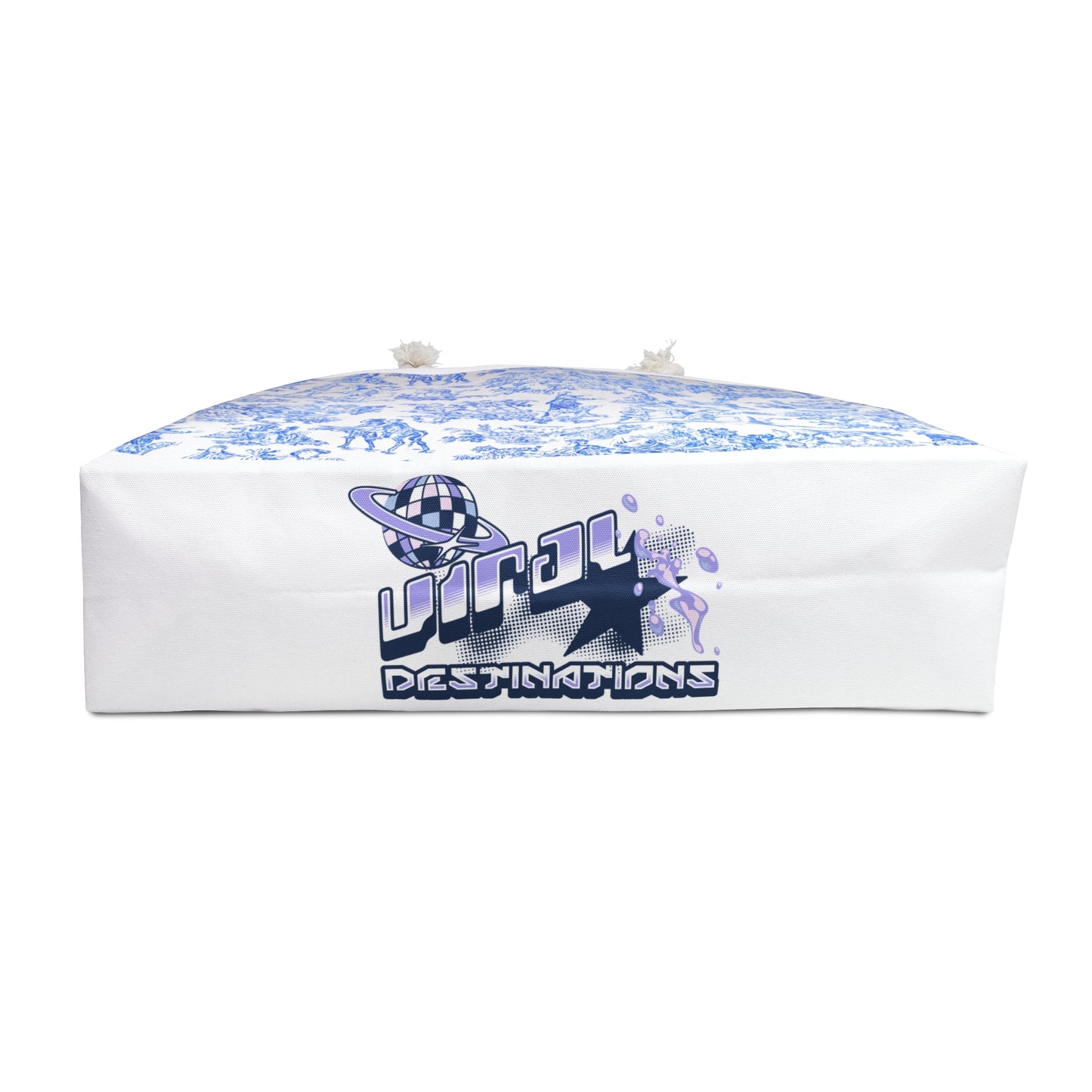 ViralDestinations™ Toile de Jouy French Country Scene Weekender Bag | Perfect for Travel and Beach Days