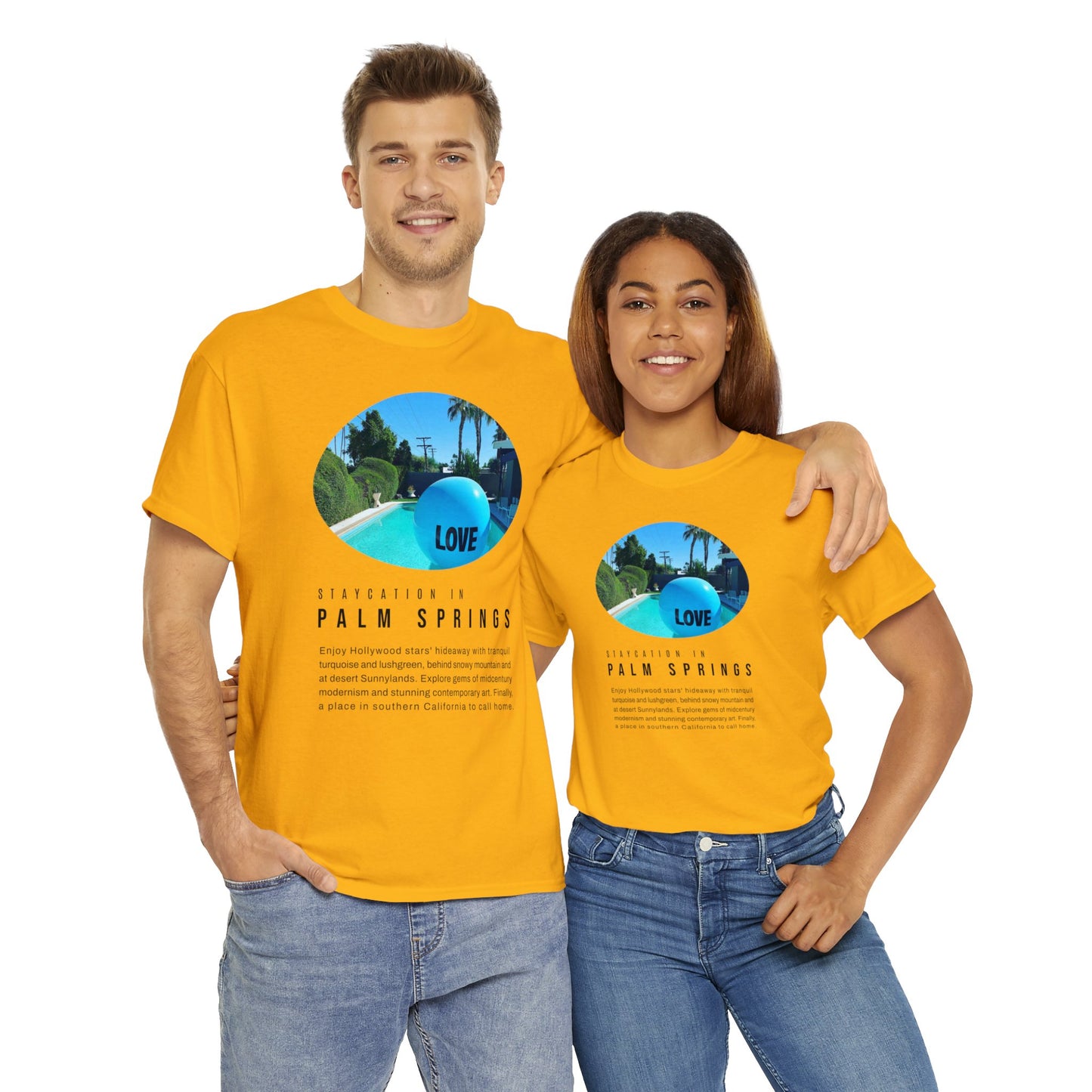 Staycation in Palm Springs Premium Unisex Lifestyle Tee by ViralDestinations