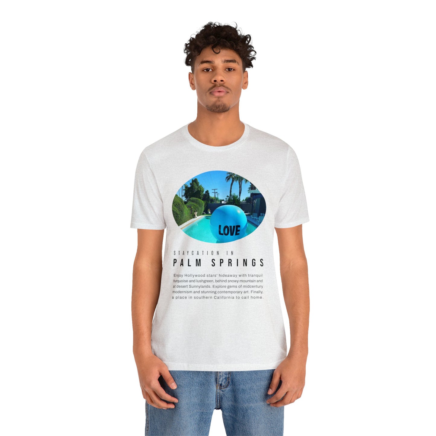 Staycation in Palm Springs Premium Lifestyle Tee by ViralDestinations