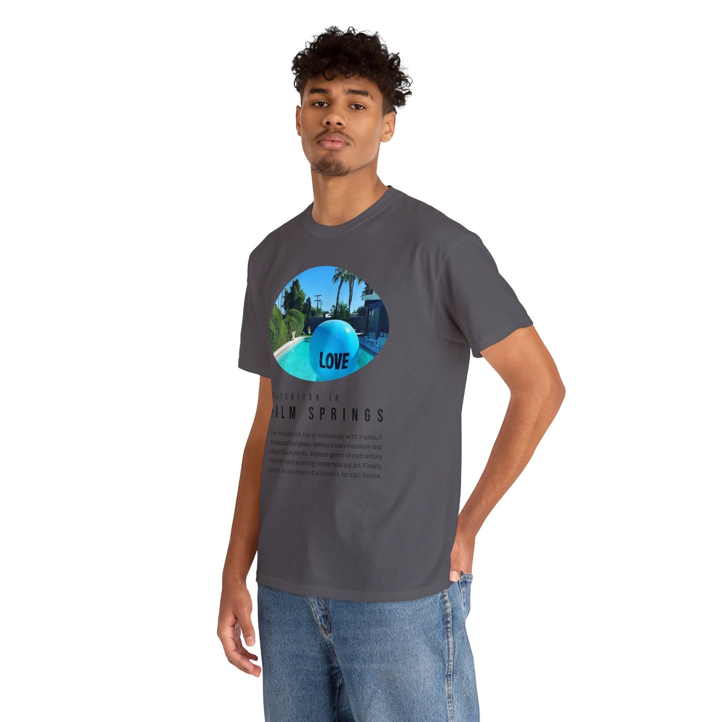Staycation in Palm Springs Premium Unisex Lifestyle Tee by ViralDestinations