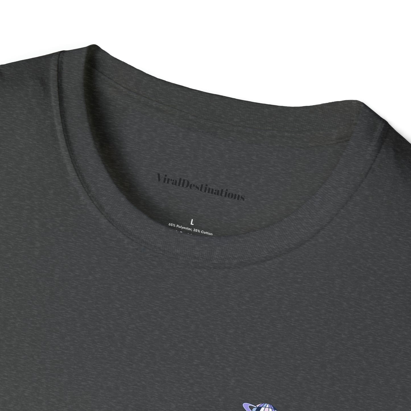 Respect Earth Y2K Style Trending logo back print Unisex Soft T-Shirt by ViralDestinations