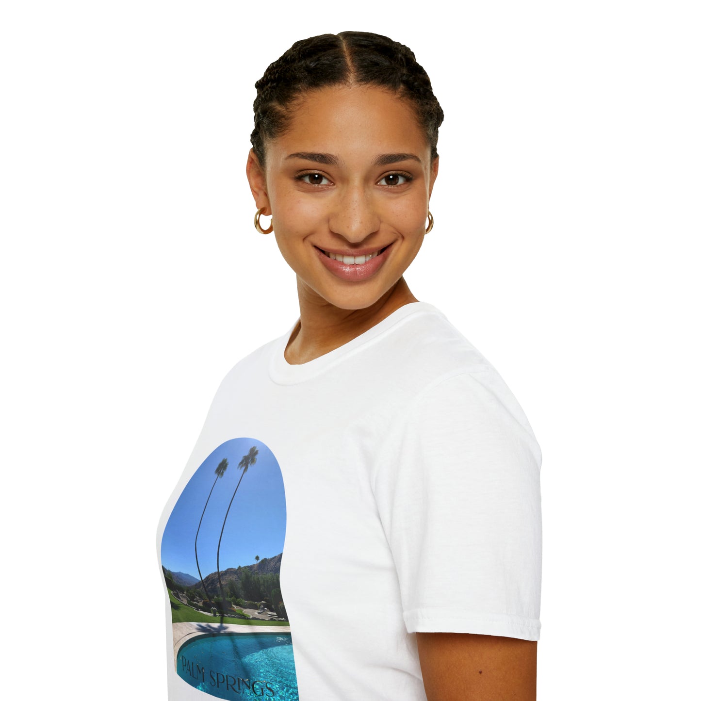 Palm Springs Modernism Lifestyle Unisex Soft T-Shirt by ViralDestinations