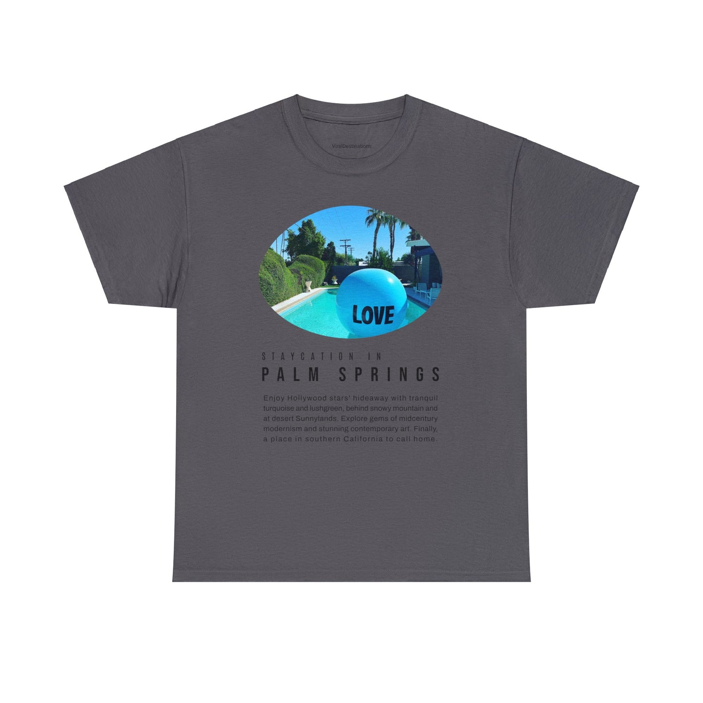 Staycation in Palm Springs Premium Unisex Lifestyle Tee by ViralDestinations